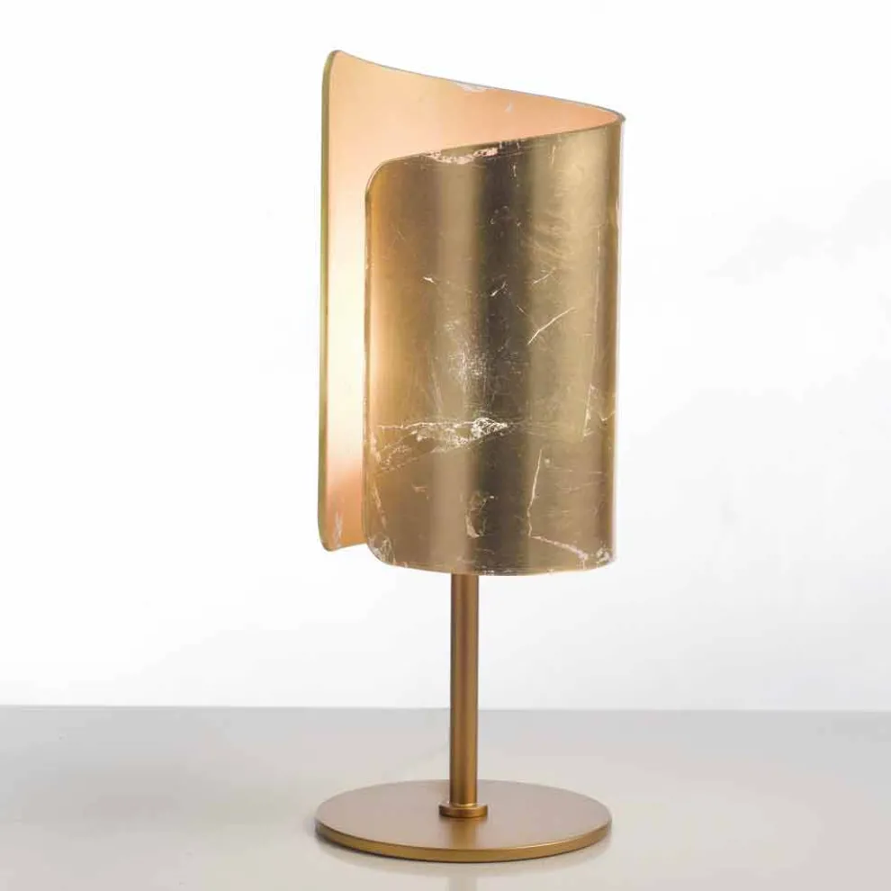 Selene Papiro Tischlampe aus Kristall, Ø15 H38cm modernes Design