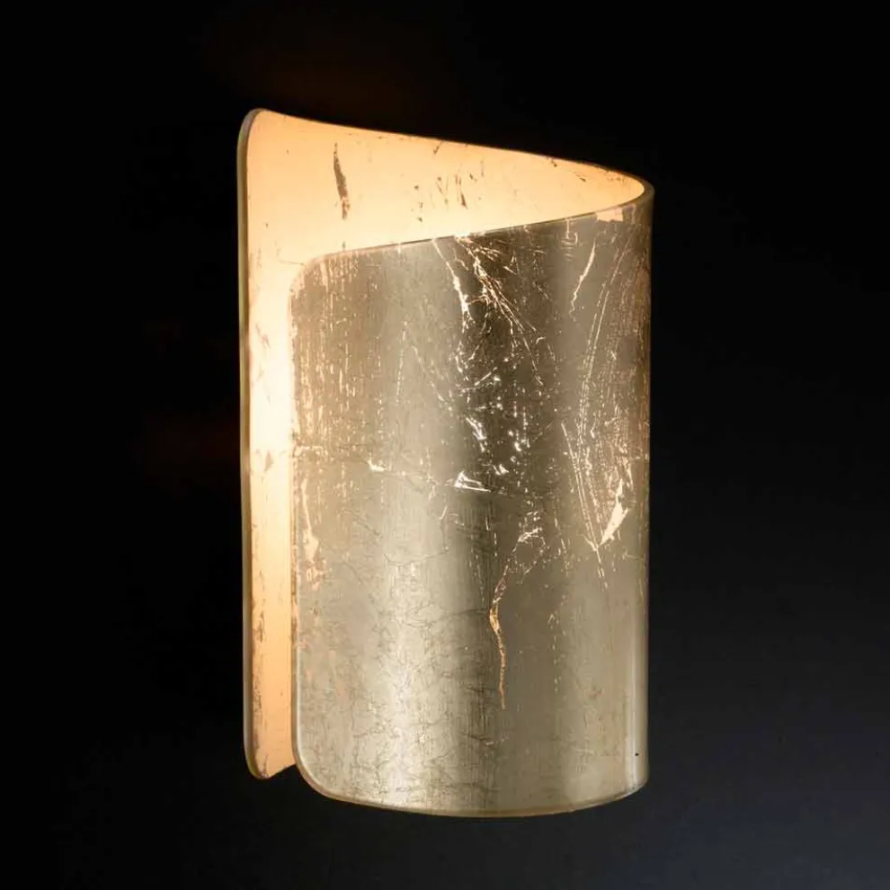 Selene Papiro Wandleuchter aus Kristall, modernes Design made in Italy