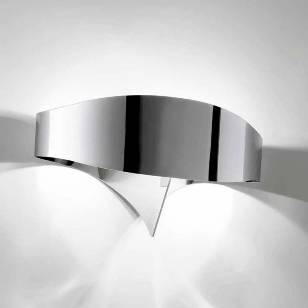 Selene Scudo Wandleuchte, galvanisch, modernes Design made in Italy