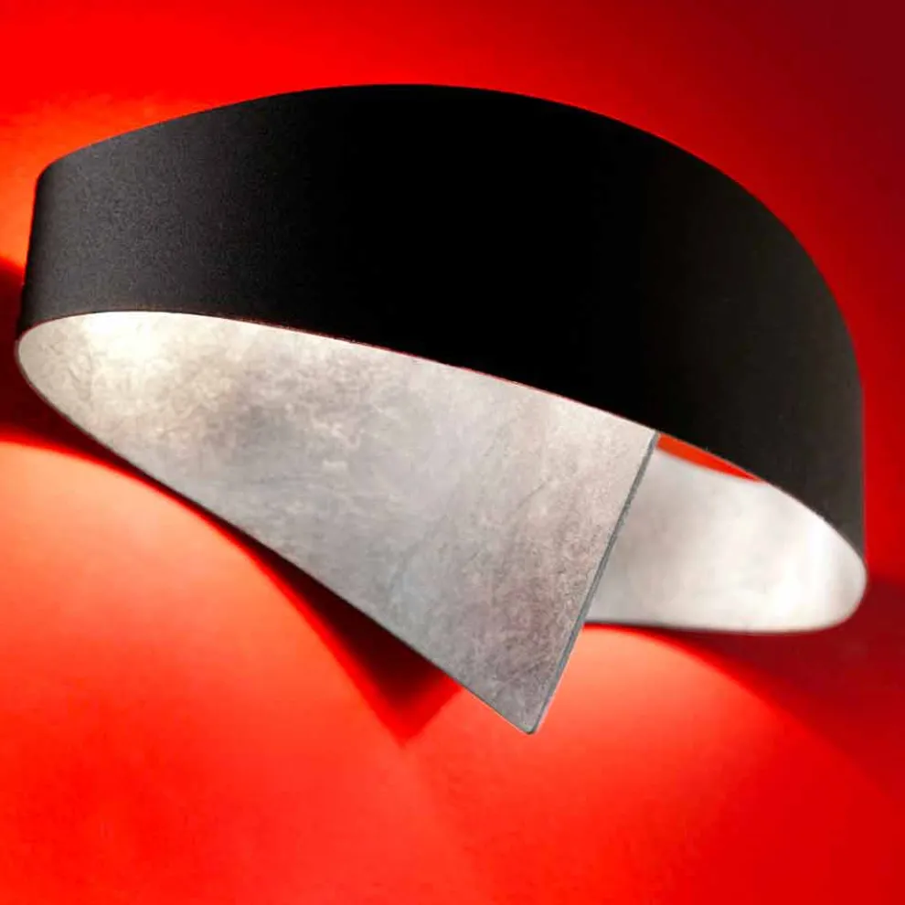 Selene Scudo zweifarbige Wandleuchte, modernes Design 29x15xH16 cm