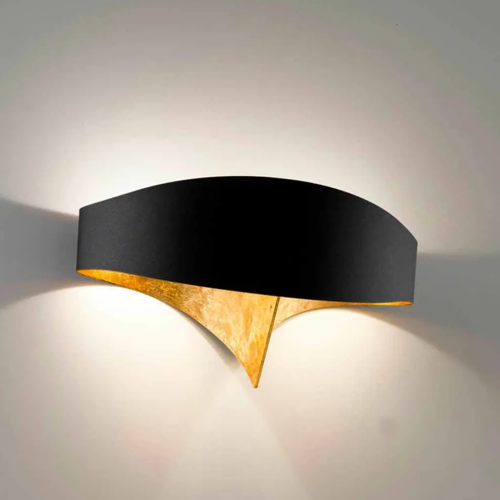 Selene Scudo zweifarbige Wandleuchte, modernes Design 29x15xH16 cm