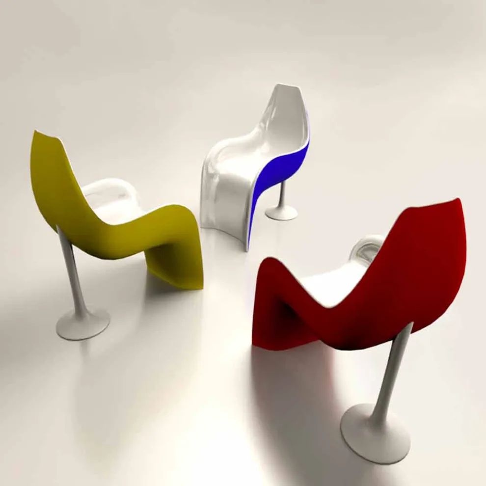 Sessel aus Solid Surface® Helled Made in Italy