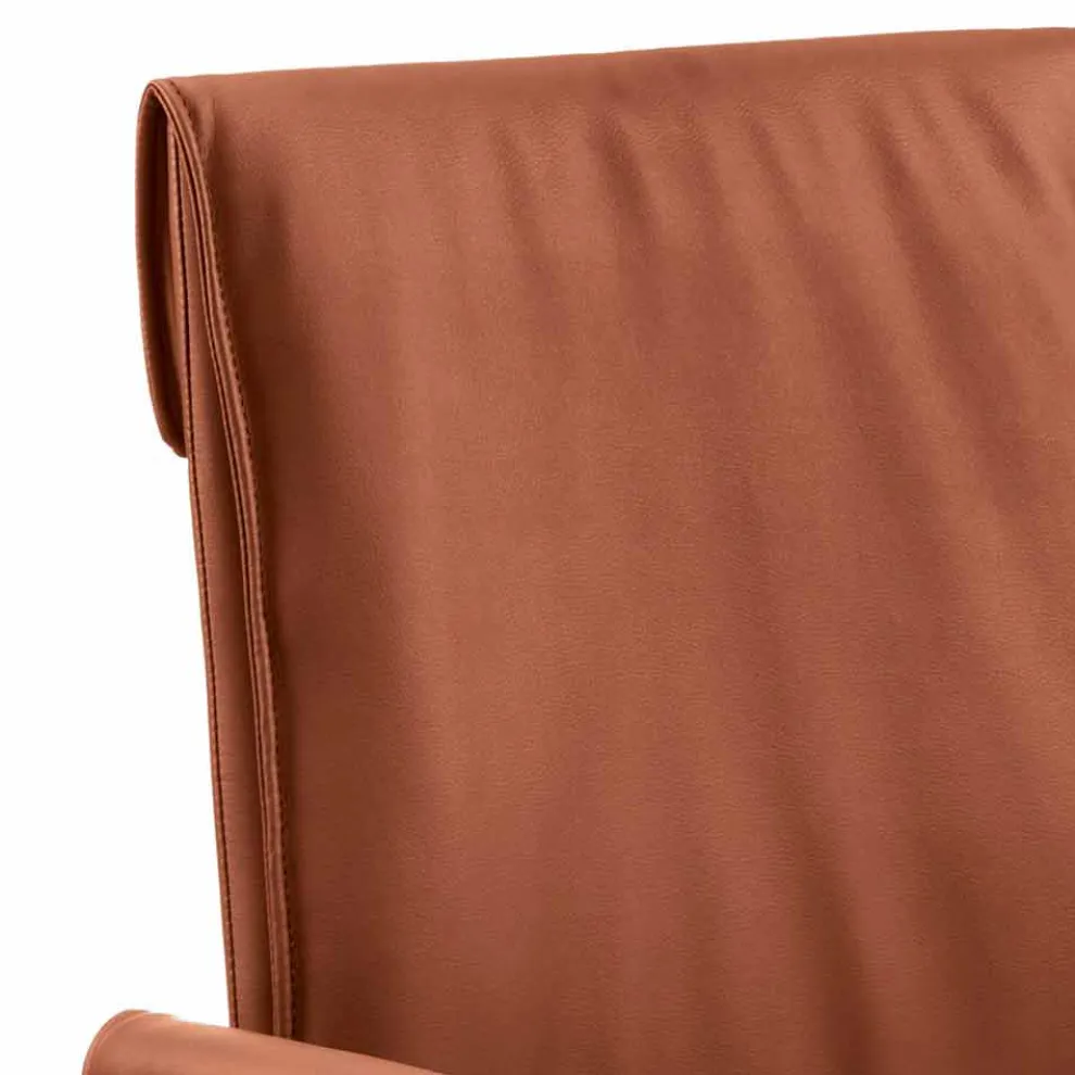 Sessel made in Italy auf lederbeschichtetem Niles, modernes Design