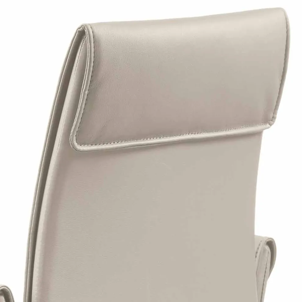 Sessel made in Italy auf lederbeschichtetem Niles, modernes Design