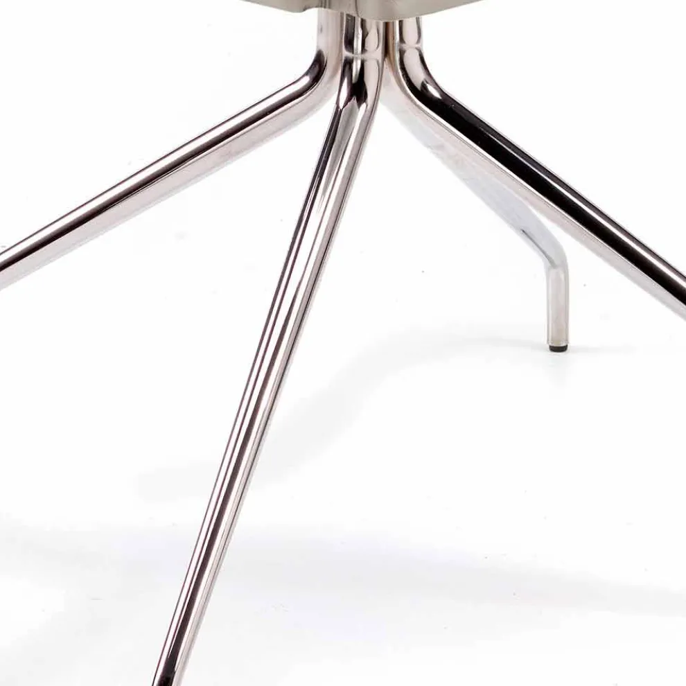 Sessel made in Italy auf lederbeschichtetem Niles, modernes Design