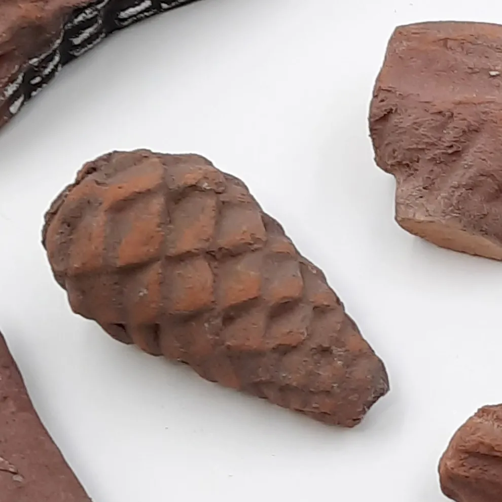 Set mit 9 Hölzern aus feuerfestem Gips für die Dekoration von Biokaminen – Rio