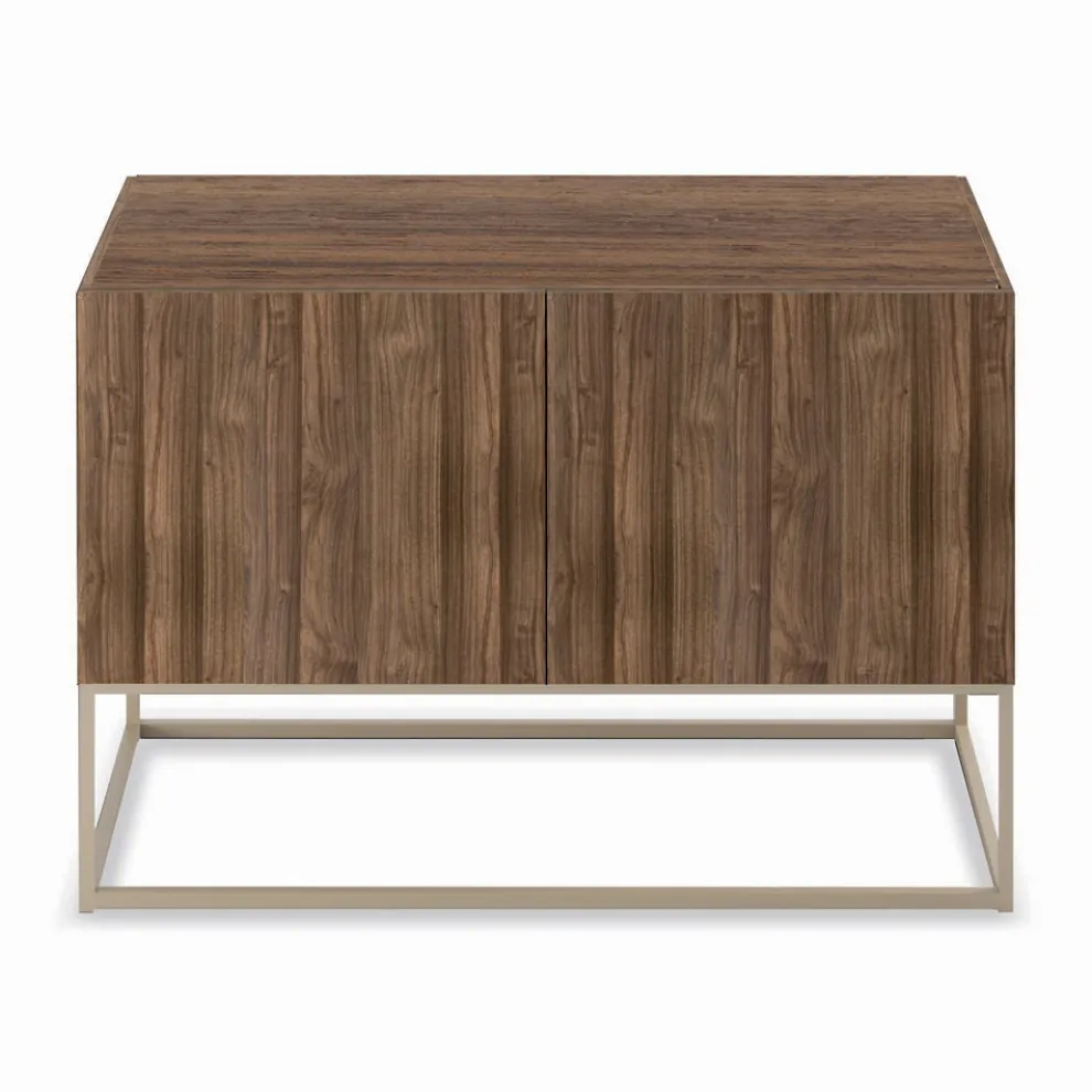 Sideboard aus Canaletto-Walnussfurnier, hergestellt in Italien – Salerno