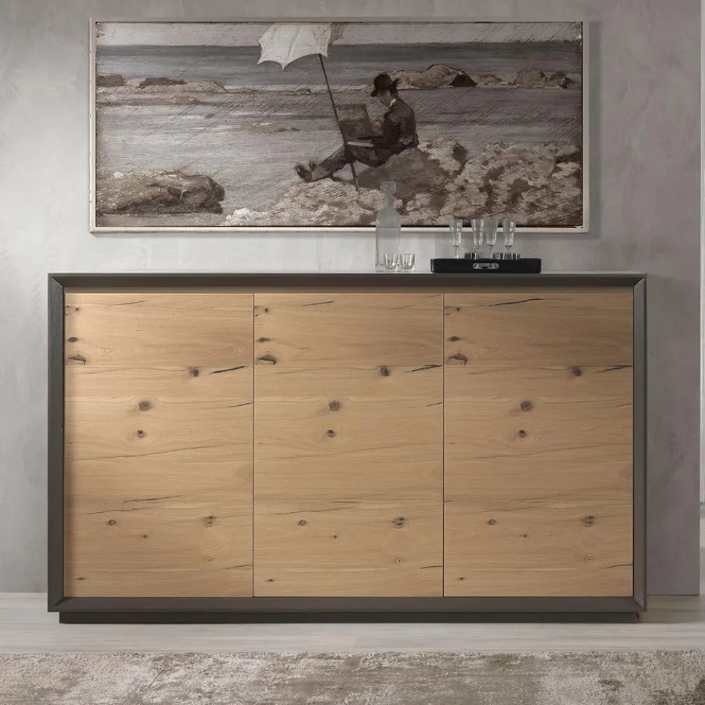 Sideboard furniert auf Pappelspanplatte, hergestellt in Italien – Latona