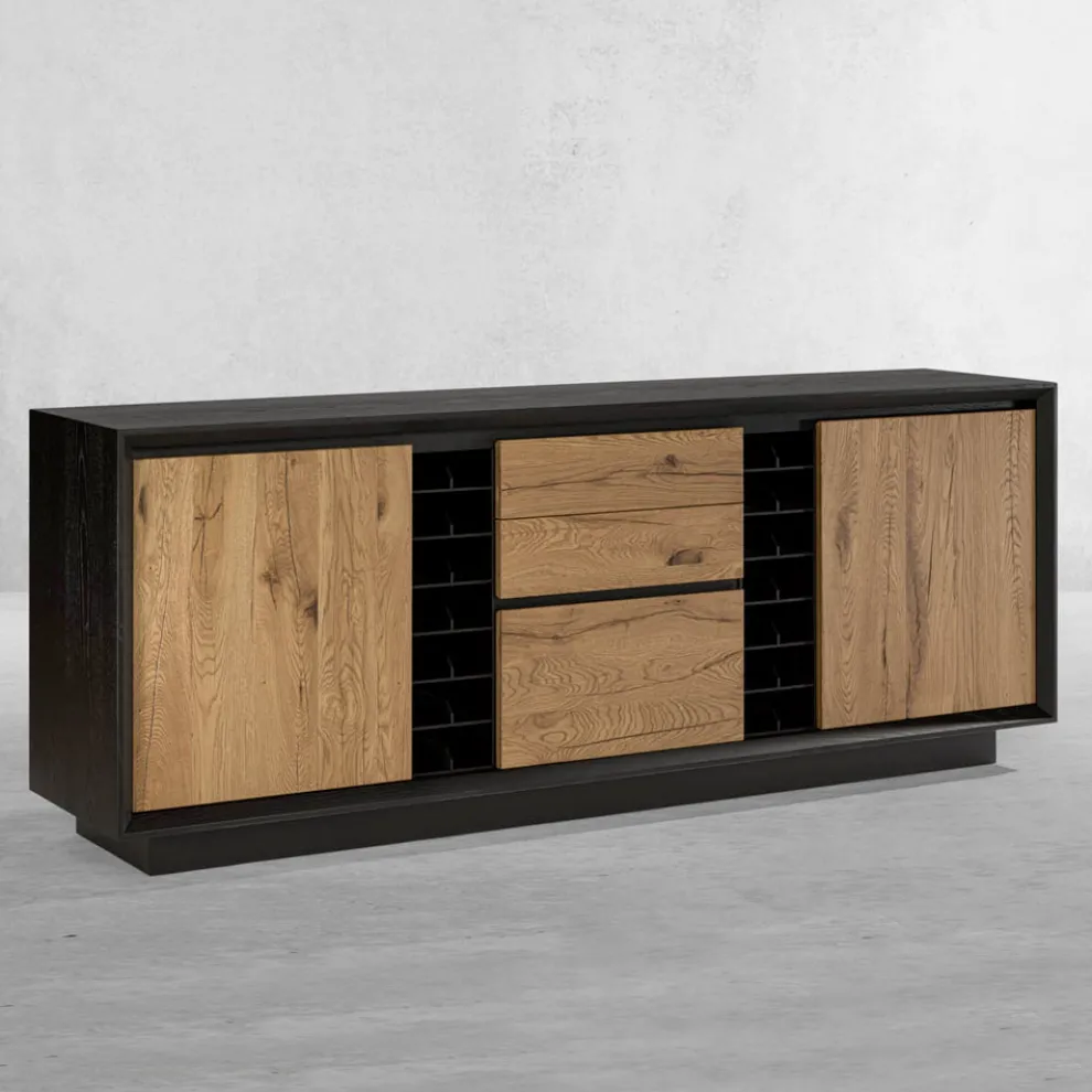 Sideboard furniert auf Pappelspanplatte, hergestellt in Italien – Leone
