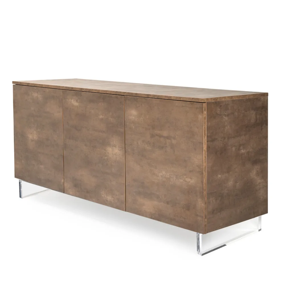 Sideboard mit 3 Türen aus Melamin und Füßen aus Plexiglas, hergestellt in Italien – Mickey Mouse