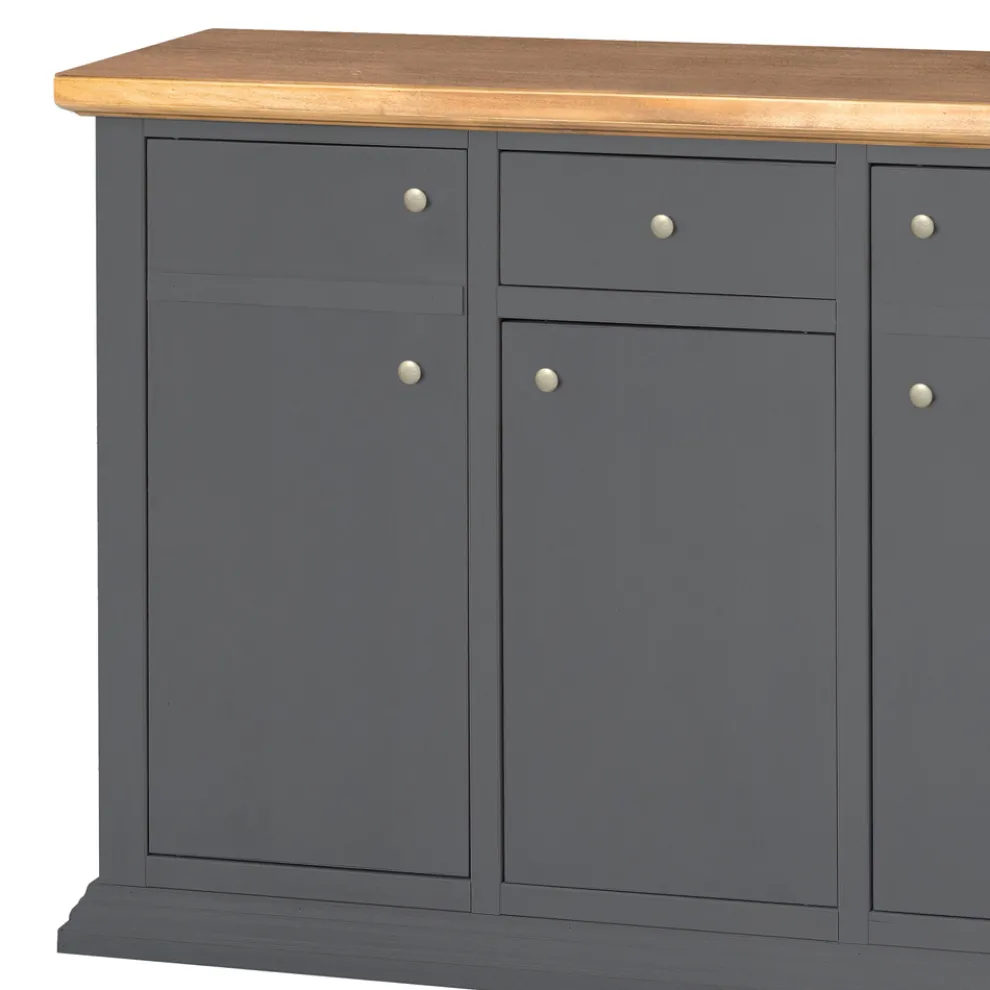 Sideboard mit Struktur aus furnierten Holzpartikeln, hergestellt in Italien – Odino
