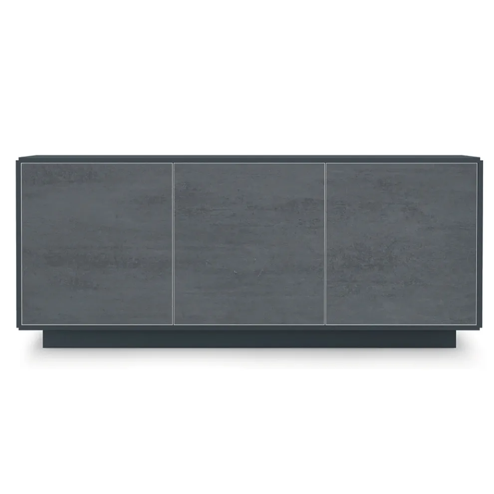 Sideboard mit Türen aus HPL-Laminat in Steinoptik, hergestellt in Italien – Fiorenza