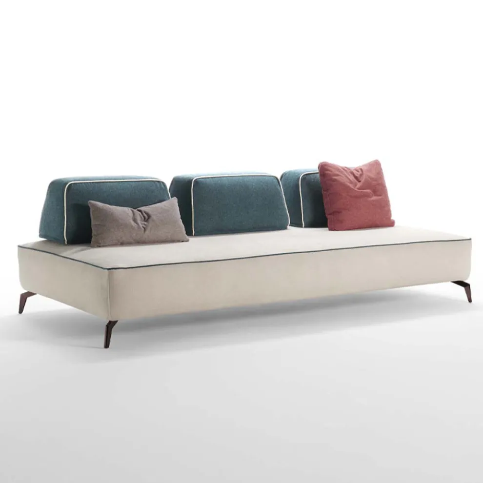 3-Sitzer-Sofa aus abnehmbarem Stoff Made in Italy - Mykonos
