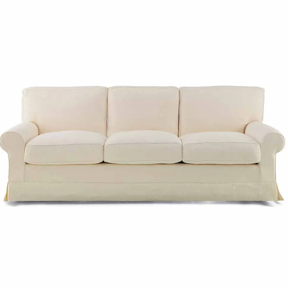 3-Sitzer-Sofa mit hochwertigem Made in Italy-Stoff bezogen - Andromeda
