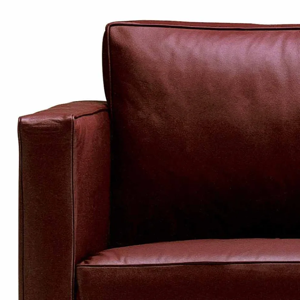 3-Sitzer-Sofa mit hochwertigem Made in Italy Leder bezogen - Centauro