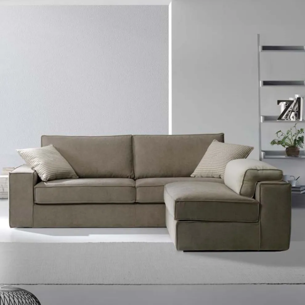 3-Sitzer-Sofa mit umkehrbarem Halbinsel-Sessel Made in Italy - Elsass