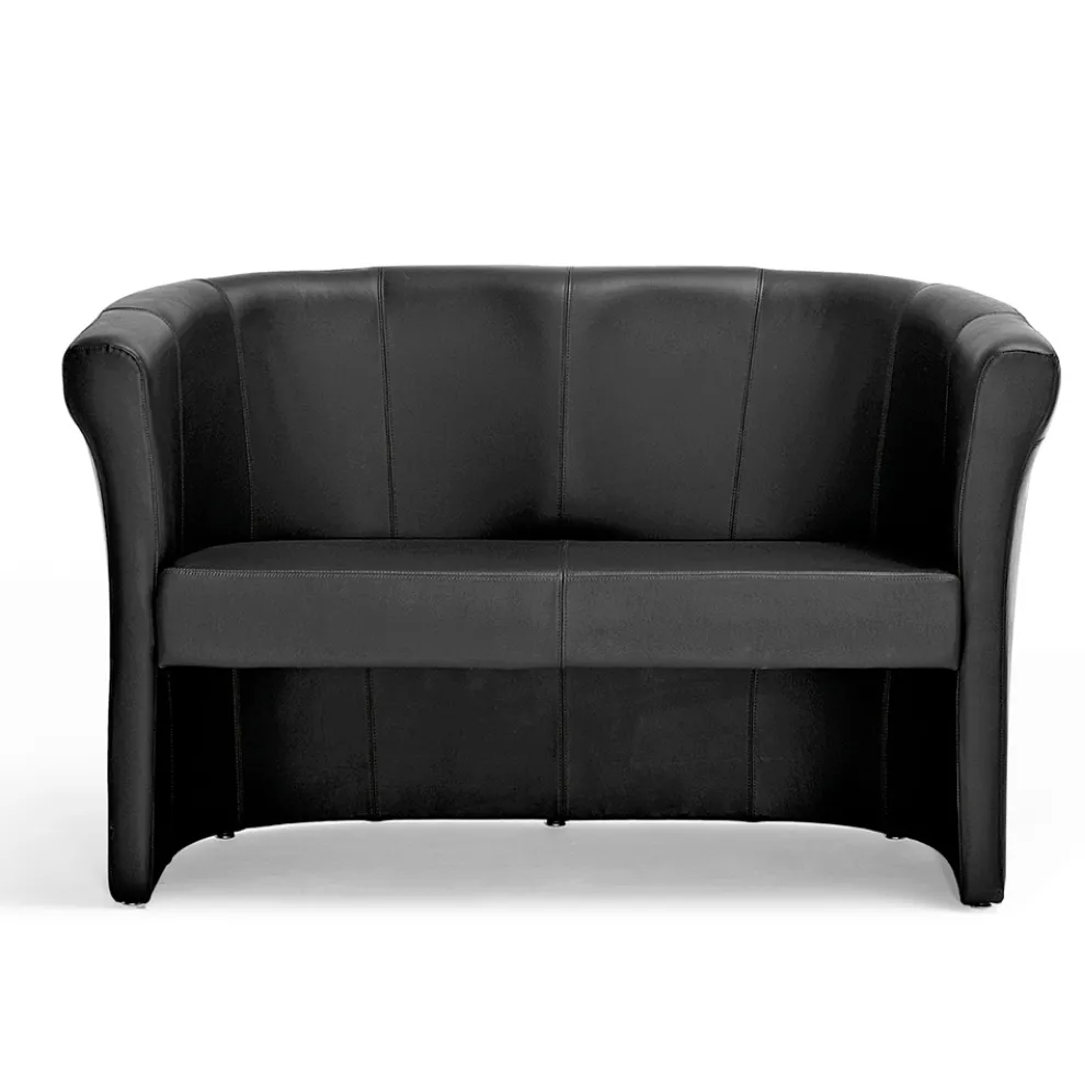 2-Sitzer-Sofa, vollständig mit Leder bezogen, hergestellt in Italien – Farbe