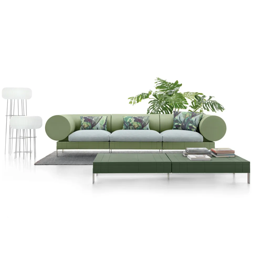 3-Sitzer-Wohnzimmersofa aus Polyethylen in verschiedenen Farben - Orbis