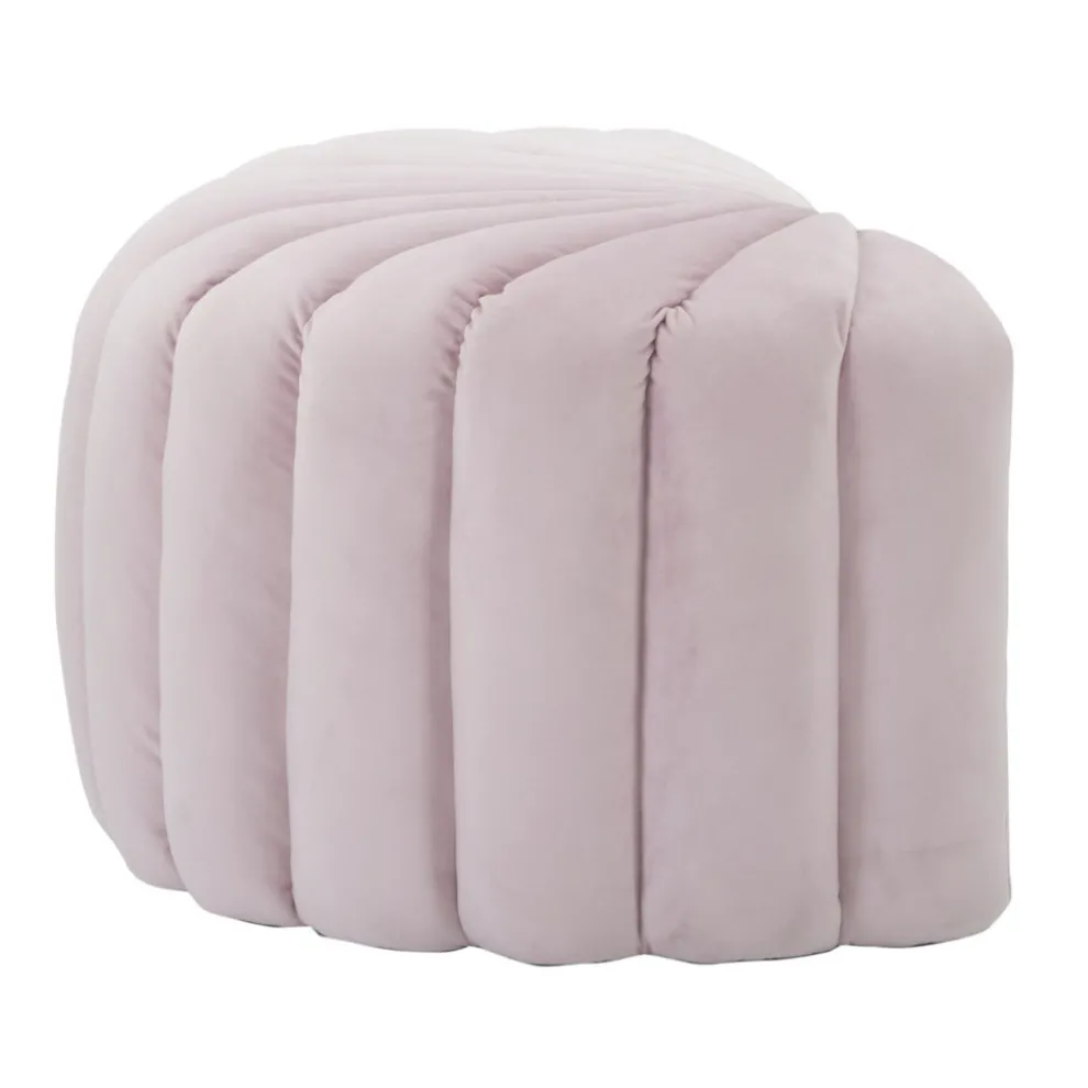 Sitzpuff mit Außenbezug aus Stoff und Struktur aus Holz - Shell