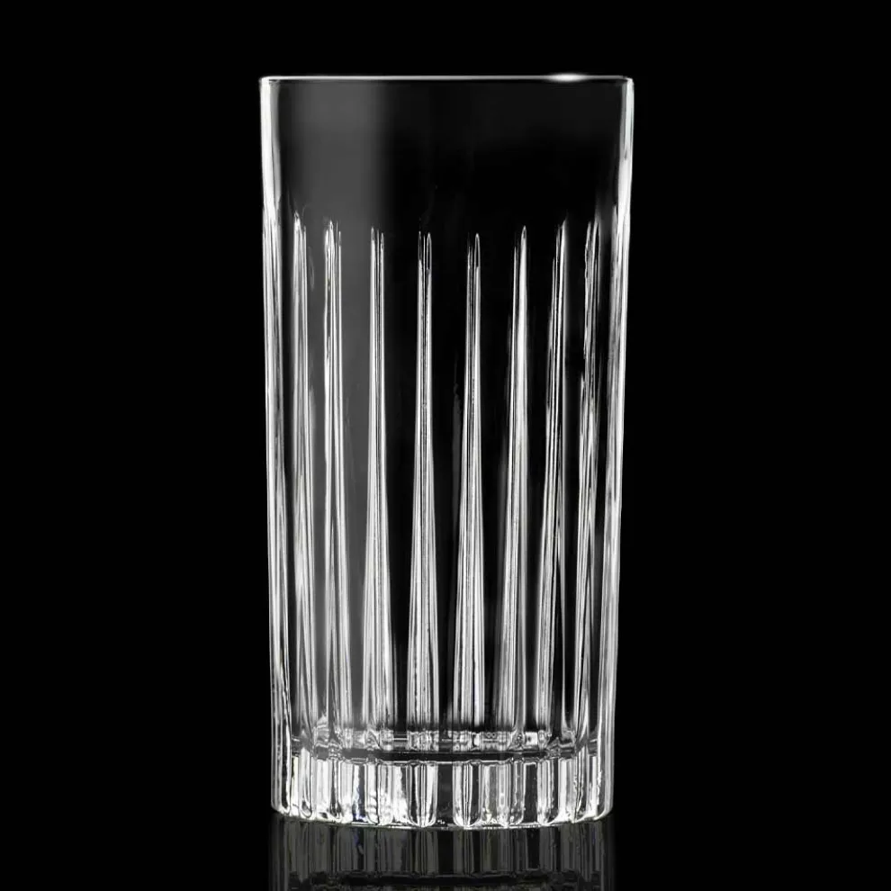 12 Tumbler Tall Highball Gläser aus verziertem Öko-Kristall - Senzatempo