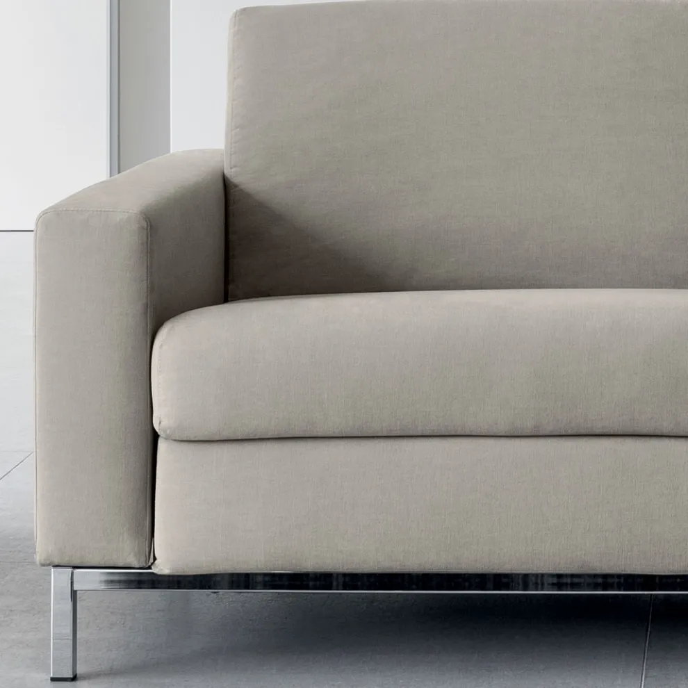 Sofa mit Bettöffnung aus Metall und Polyurethan Made in Italy - Folle