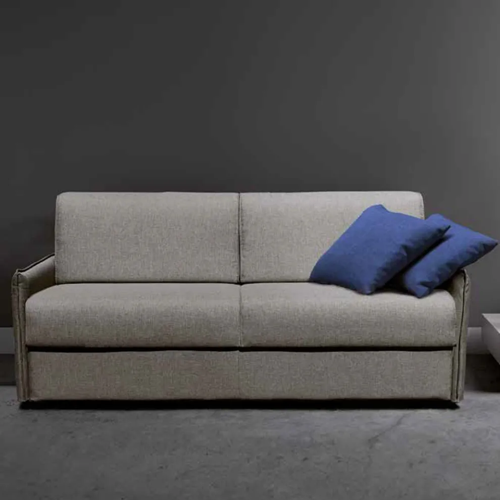 Sofa umwandelbar in 2- oder 3-Sitzer Bett Stoff Made in Italy - Geneviev