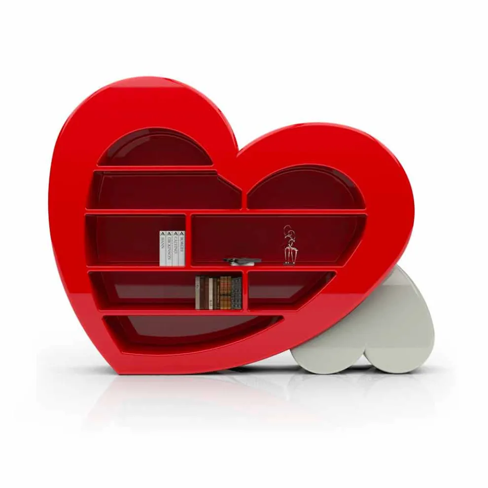 Solid Surface® Bücherregal Made in Italy Cuore