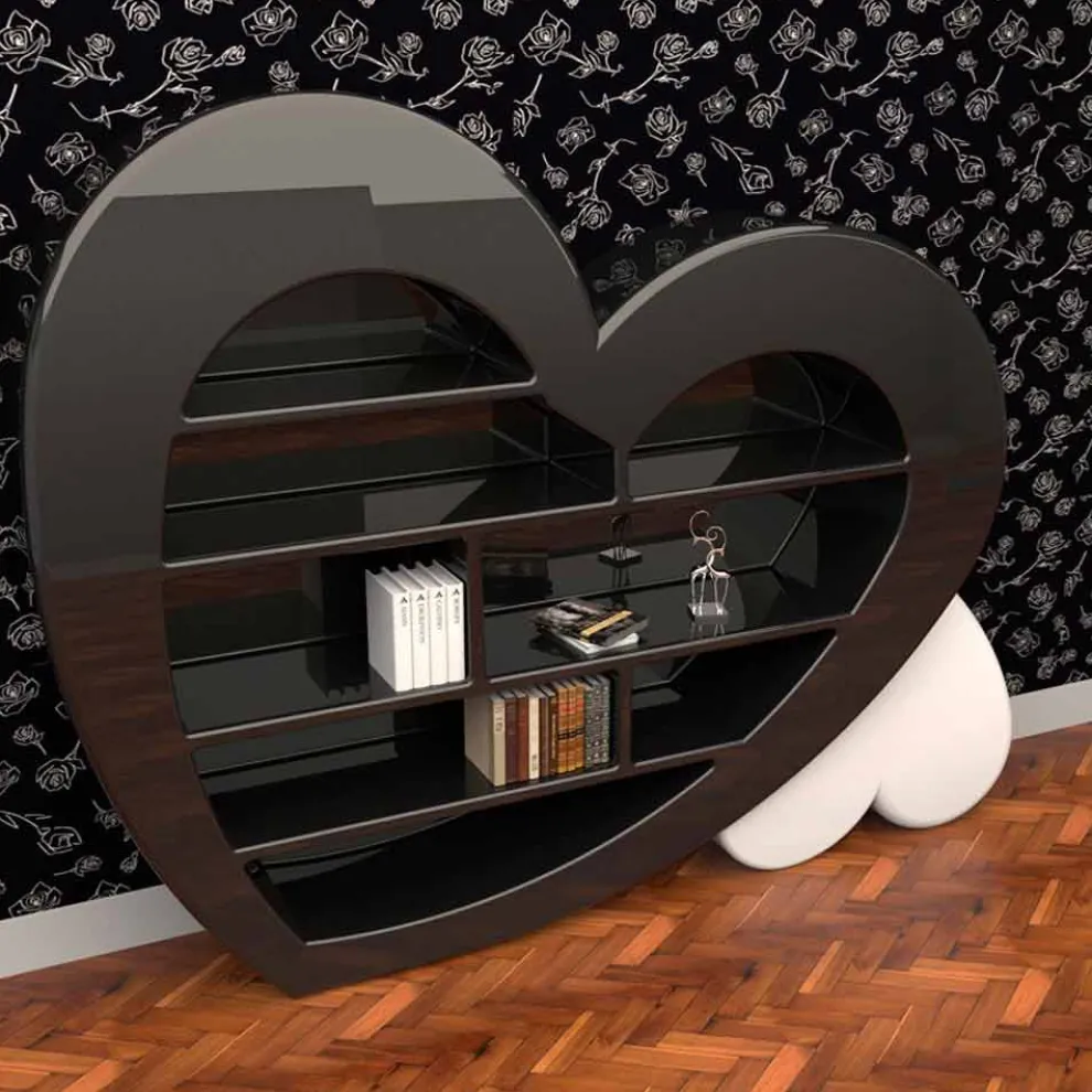 Solid Surface® Bücherregal Made in Italy Cuore