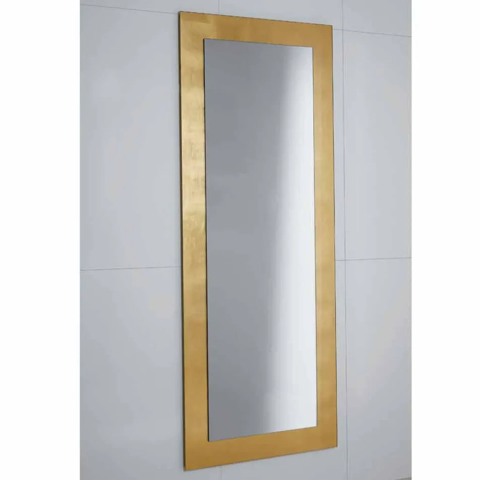 Spiegel in Glas mit Pascal Blattgold verziert