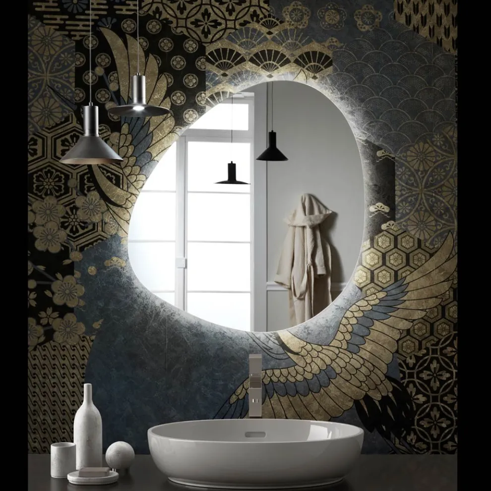 Spiegel mit umschaltbarer LED-Hintergrundbeleuchtung, hergestellt in Italien – Talk