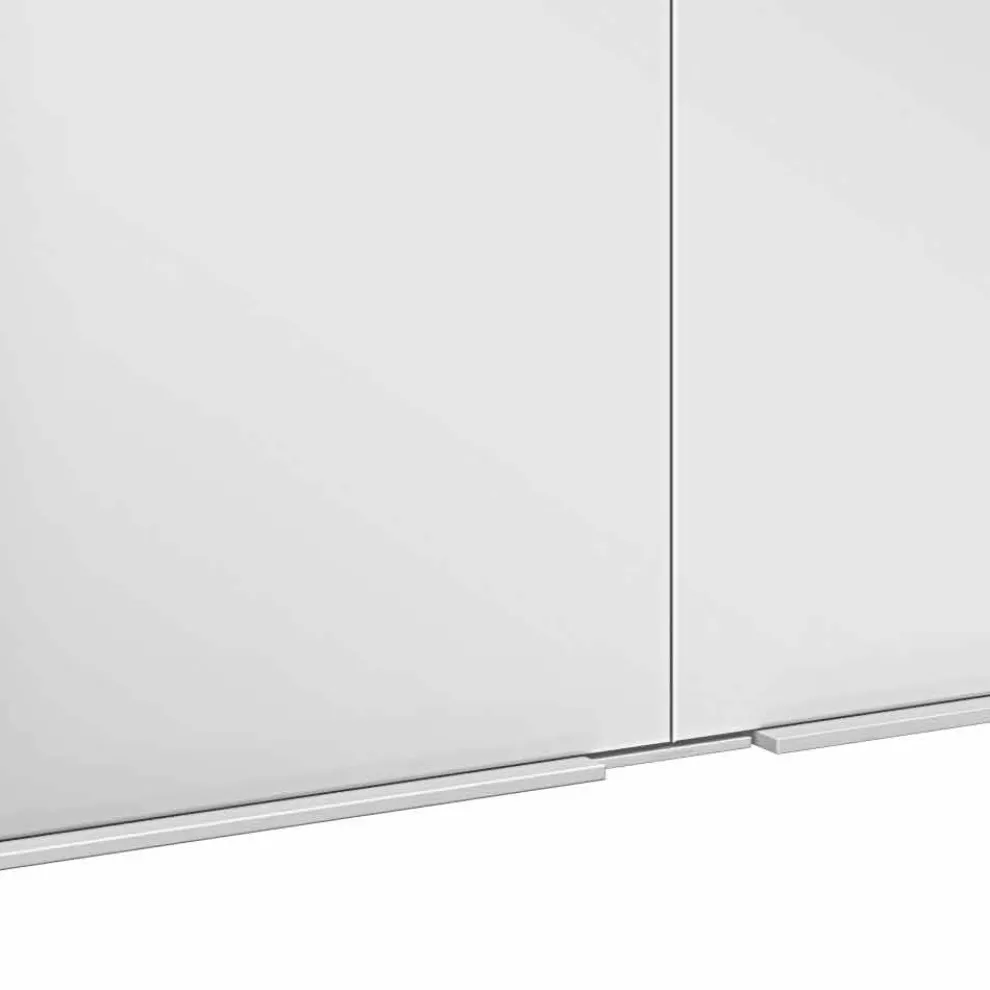 Spiegelschrank aus silber lackiertem Aluminium, Modern - Demon