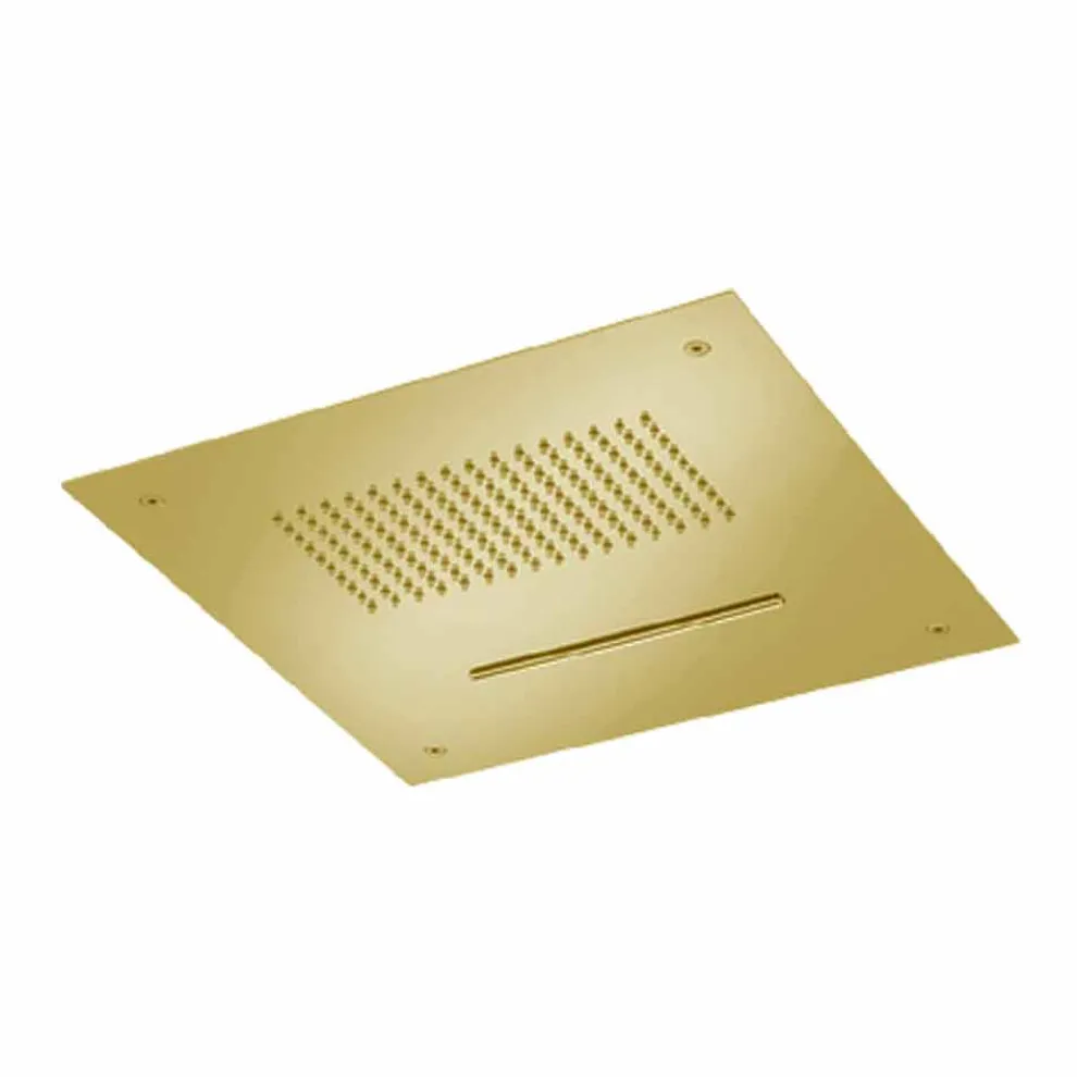 Stahldecke Duschkopf mit Doppelstrahl Made in Italy - Quinto