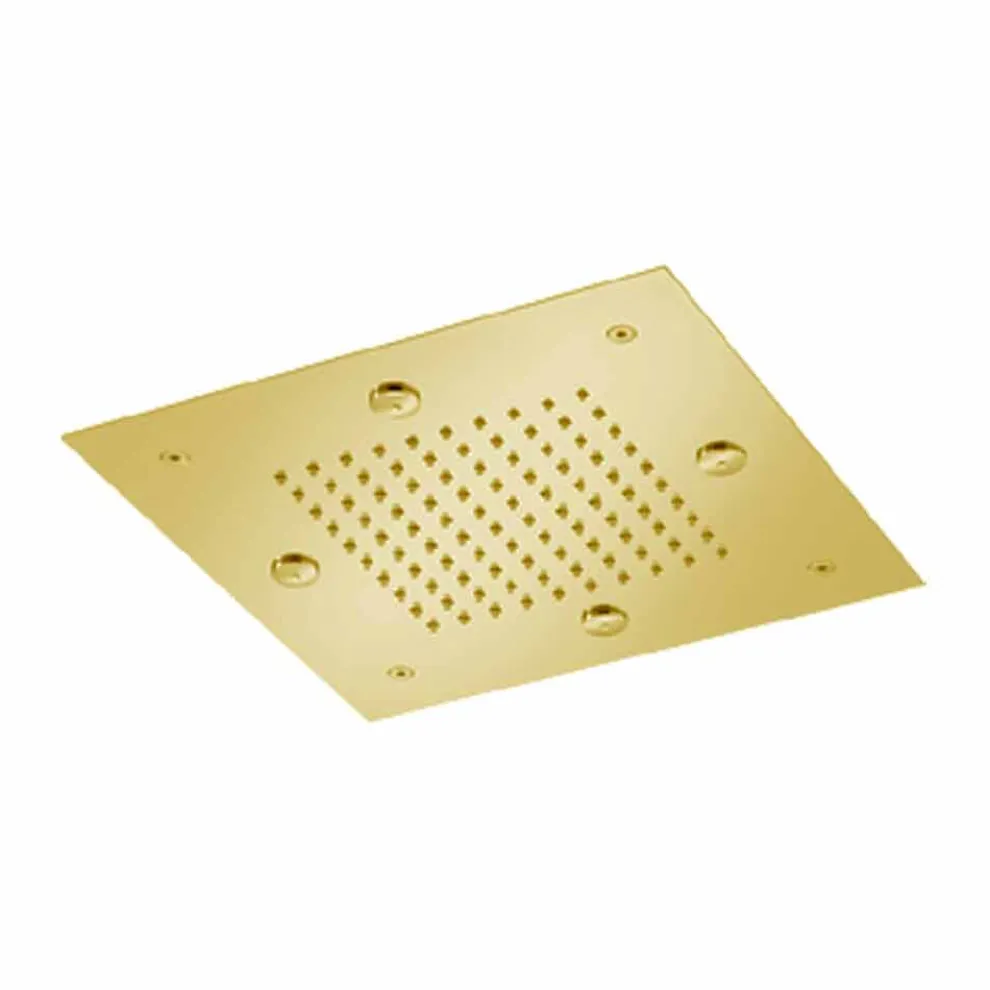 Stahlduschkopf mit Regenstrahl und Verneblern Made in Italy - Selmo