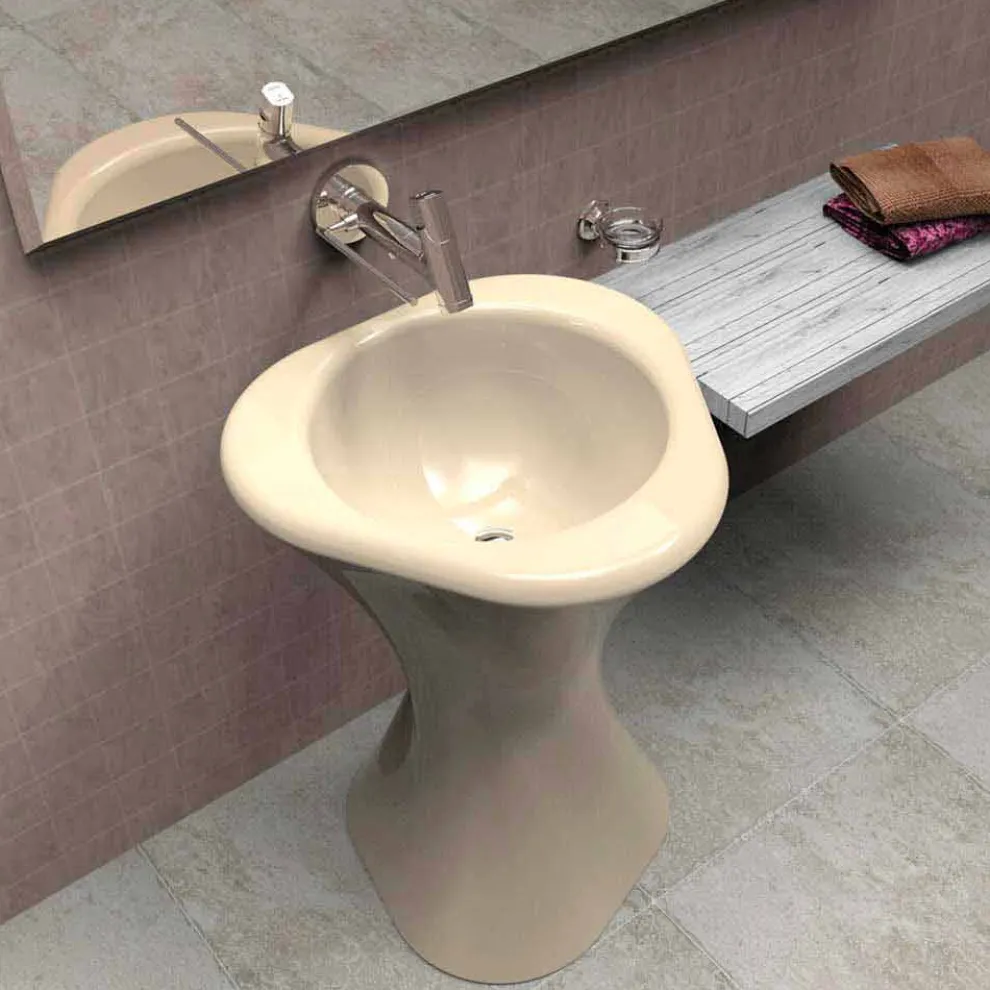 Standwaschbecken in modernem Design Twister Made in Italy