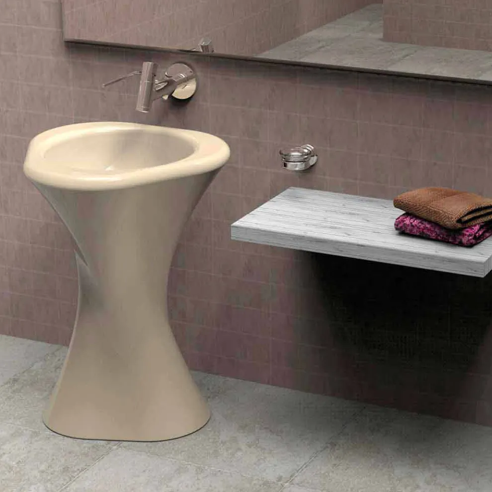 Standwaschbecken in modernem Design Twister Made in Italy