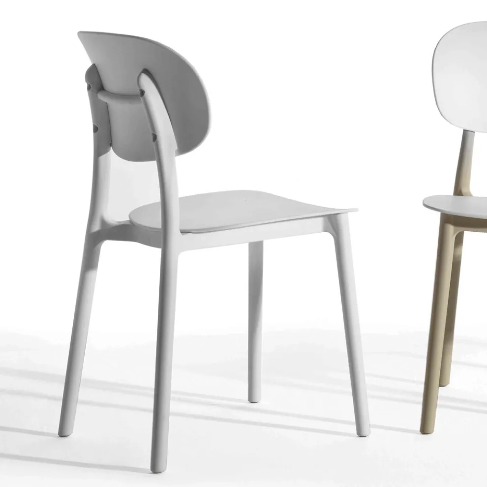 Stapelbarer Esszimmerstuhl aus Polypropylen, 4 Stück - Zagreb