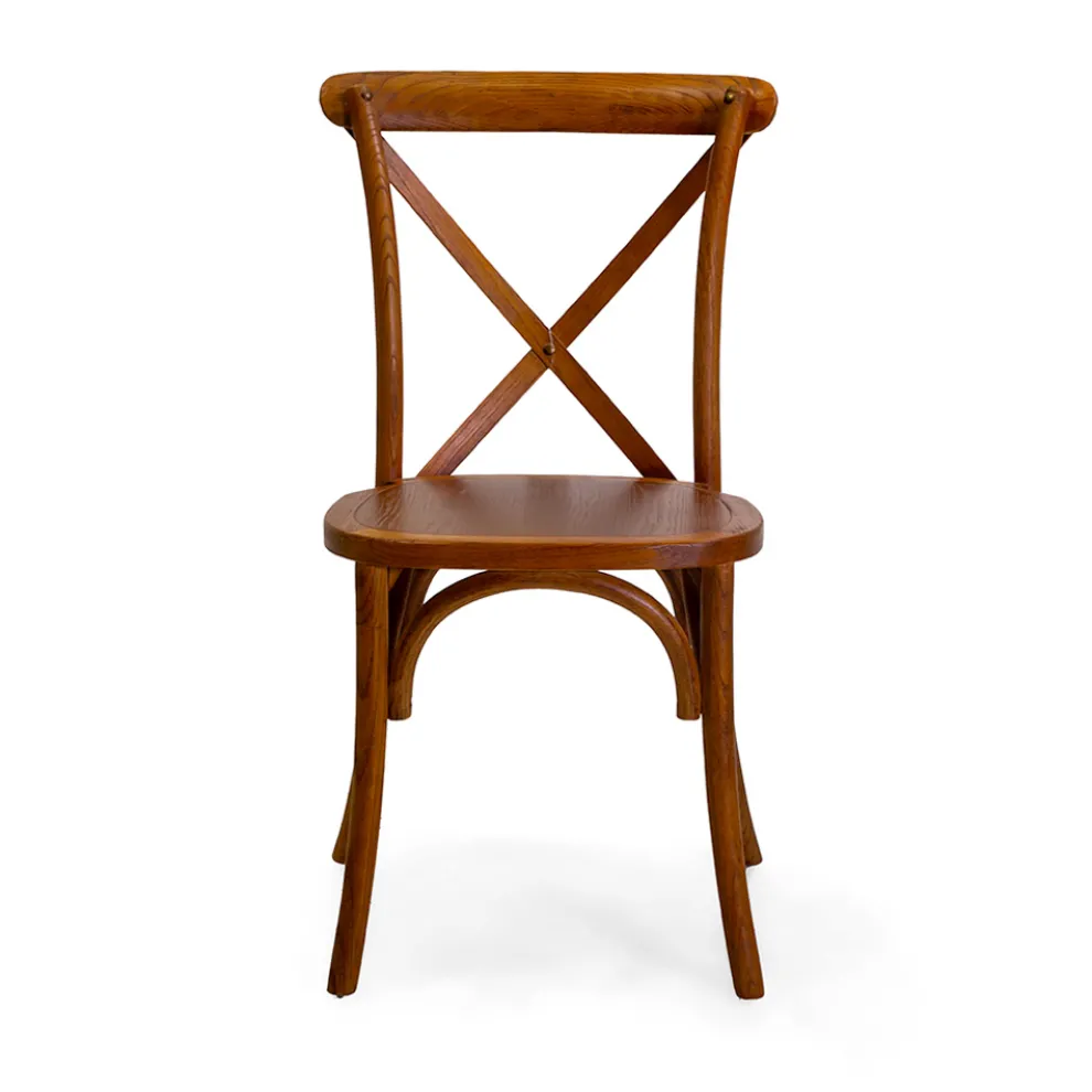 Stapelbarer Innenstuhl aus Ulmenholz - Barriera