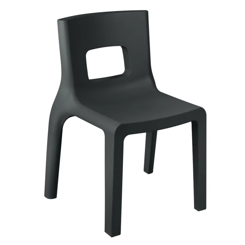 Stapelbarer Küchenstuhl aus Polyethylen Made in Italy 2 Stück - Alassio