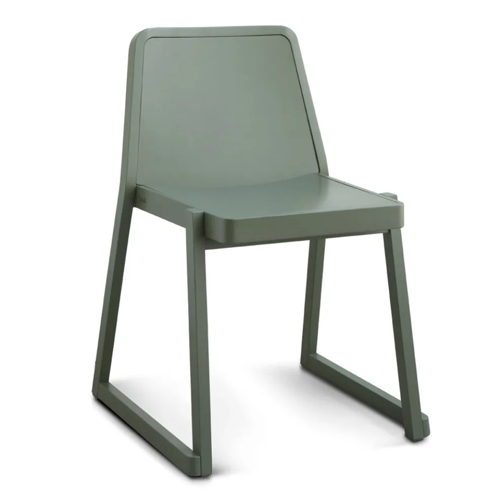 Stapelbarer Qualitätsstuhl aus Buchenholz Made in Italy, 2 Stück - Leipzig