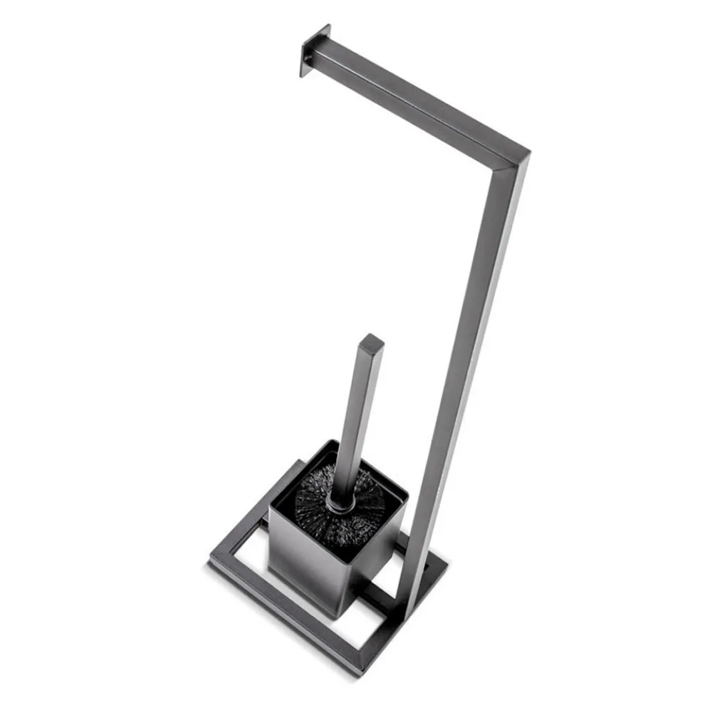 Stehender Toilettenpapierhalter aus Metall - Kani