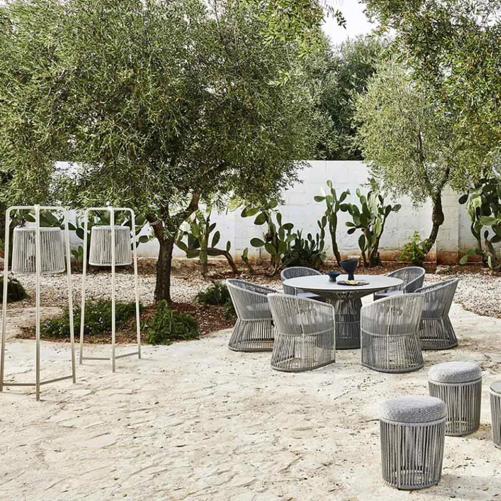 Stehlampe aus Aluminium und Faser Made in Italy - Tibidabo von Varaschin