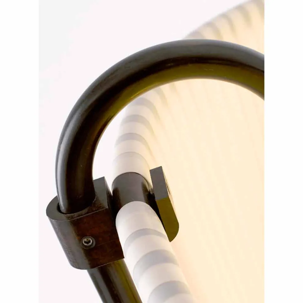 Stehlampe aus Messing und Stoff Huà Hikà von Aldo Bernardi