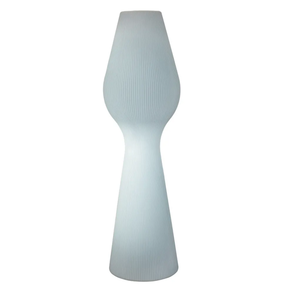 Stehlampe aus weißem Polyethylen mit LED Made in Italy - Reyes