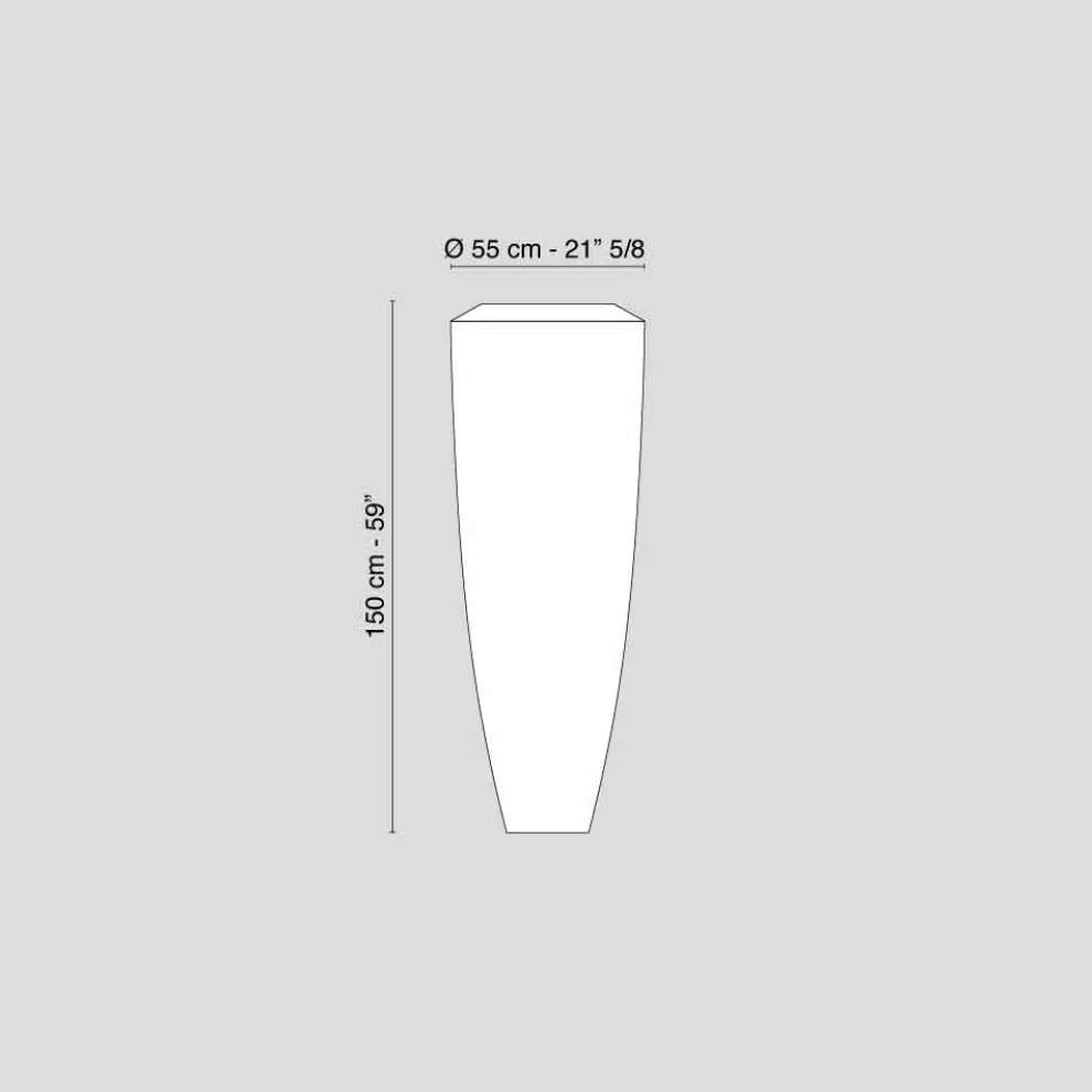 Stehlampe für den Außenbereich aus Ldpe Led Obice Big