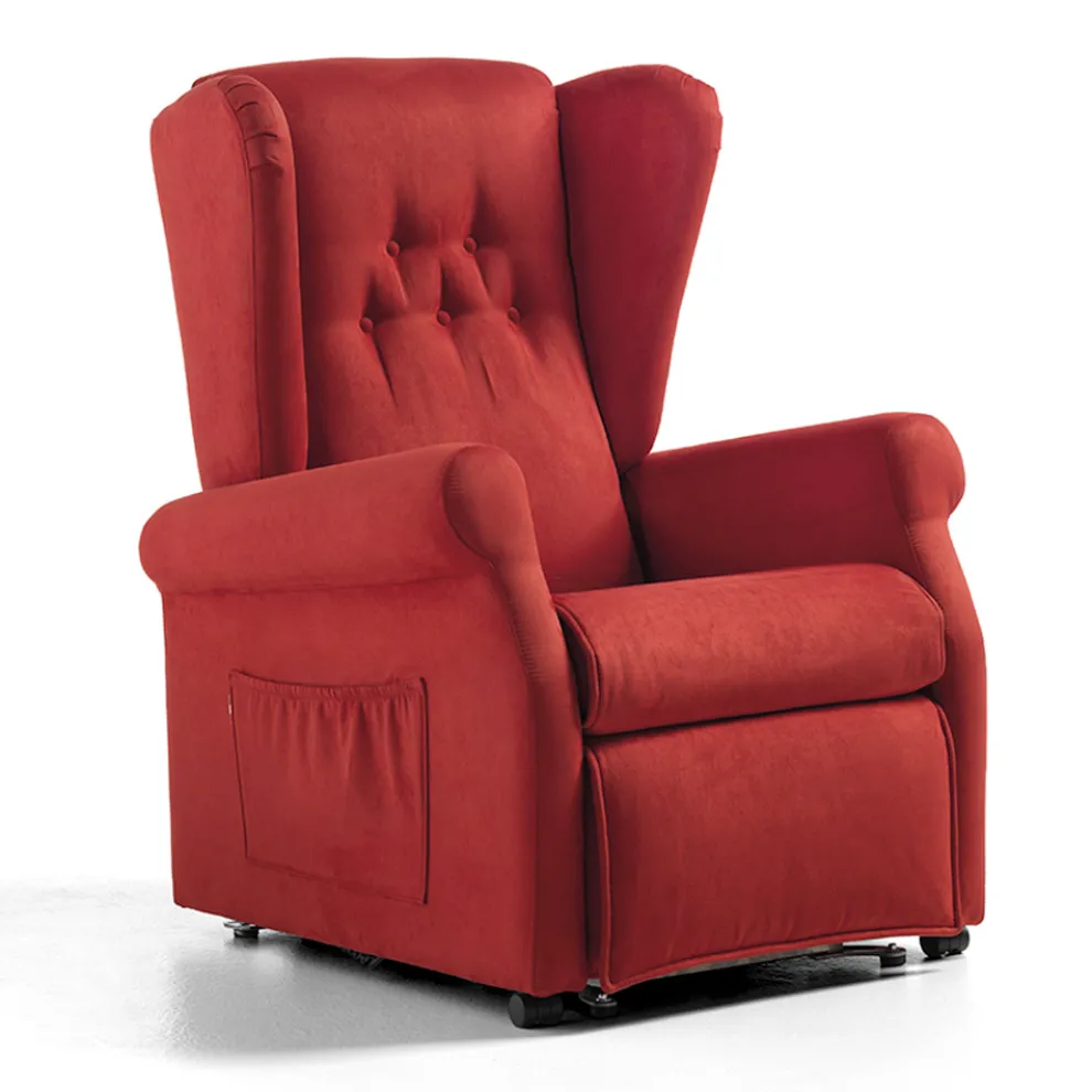 Stoff-Liftsessel mit Lift-, Relax- und Bettfunktion – Romina