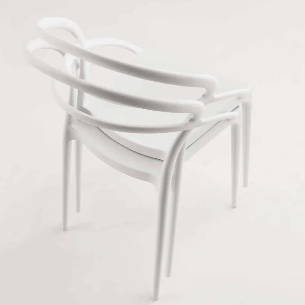 Stuhl aus Polypropylen Pavia, in verschiedenen Farben