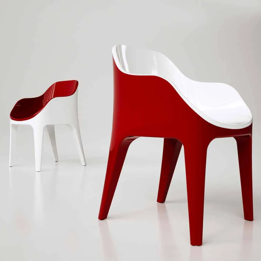 Stuhl aus Solid Surface® in modernem Design Pointer Made in Italy