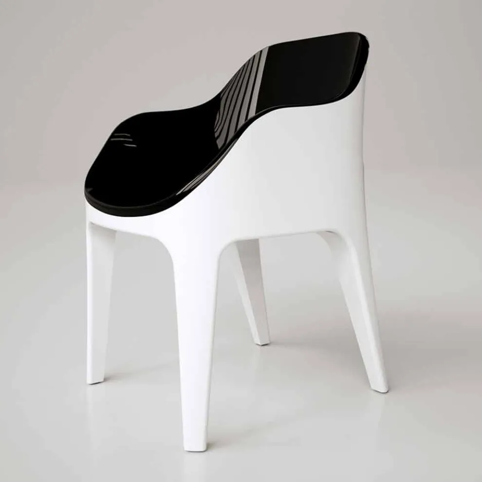 Stuhl aus Solid Surface® in modernem Design Pointer Made in Italy