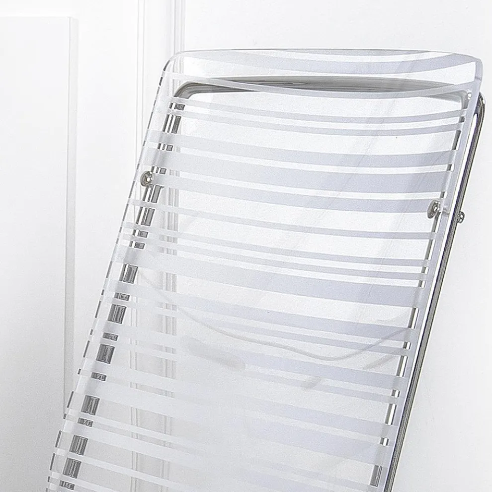 Stuhl aus transparentem Plexiglas und Eisen Made in Italy 2 Stück - Charlotte