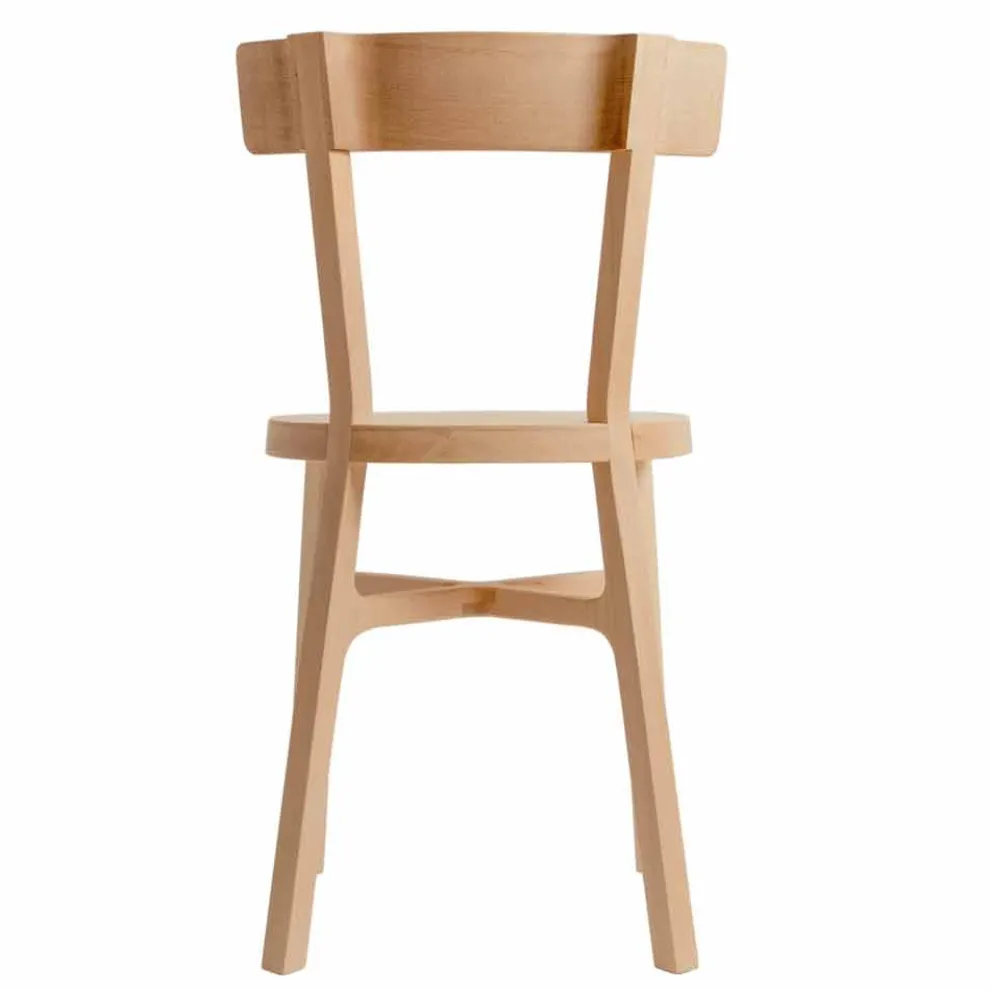 Stuhl für Küche oder Esszimmer aus massiver Buche Made in Italy - Cima